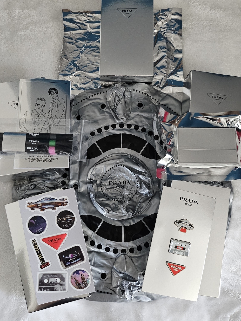 PRADA Mode SATELLITES NYC Pop Up Nicholas Winding Refn Hideo Kojima Full Set Nyc